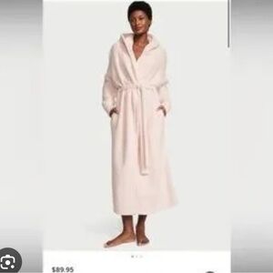 Victoria’s Secret pink chenille hooded robe